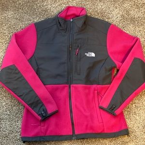 Hot Pink and Gray North Face Size Medium